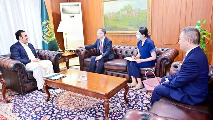 بلاول بھٹو زرداری اور چین کے سفیر نونگ رونگ کے درمیان ملاقات،شراکت داری کو مزید مضبوط بنانے کا اعادہ
