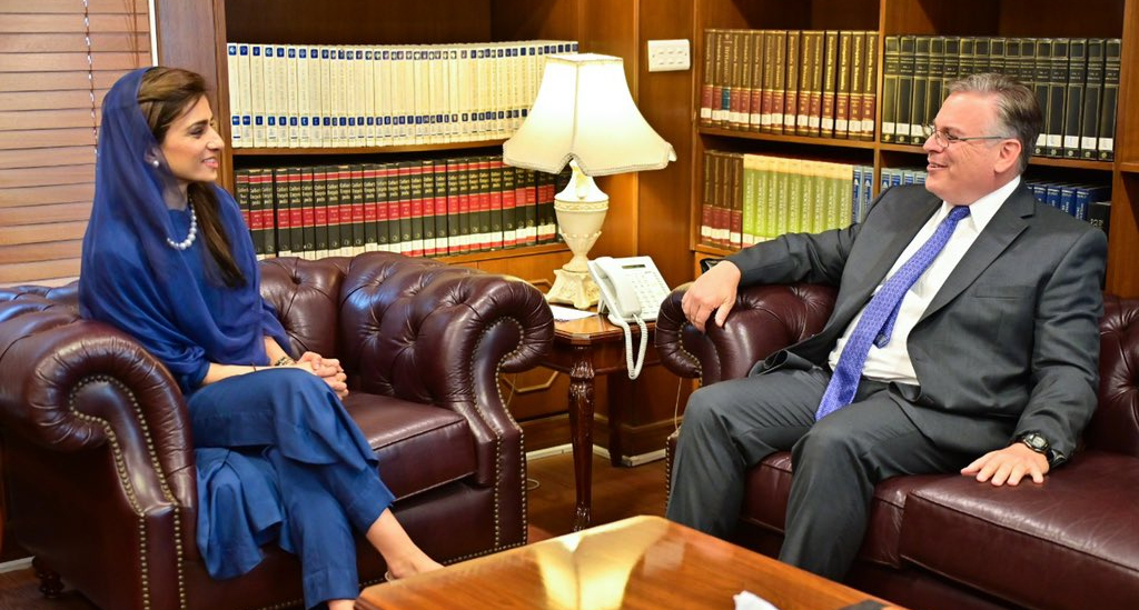 حنا ربانی کھر اور امریکی سفیر ڈونلڈ بلوم کی ملاقات،باہمی مفاد کے معاملات پر تبادلہ خیال