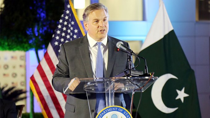 فضائی اڈوں کے بارے میں پاکستان سے کوئی بات نہیں ہوئی، امریکی سفیر