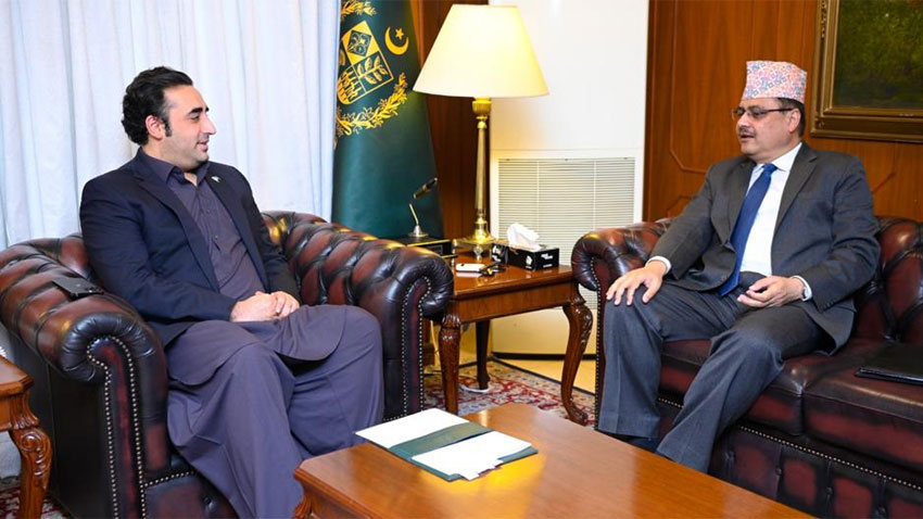 پاکستان اور نیپال کے درمیان مختلف شعبوں میں تعاون بڑھانے پر تبادلہ خیال