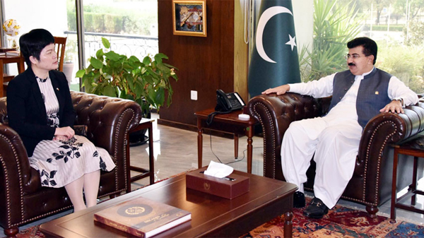 ”اسٹریٹجک تعاون شراکت داری”پاک چین تعلقات کو نئی بلندیوں پر لے جائے گی،صادق سنجرانی