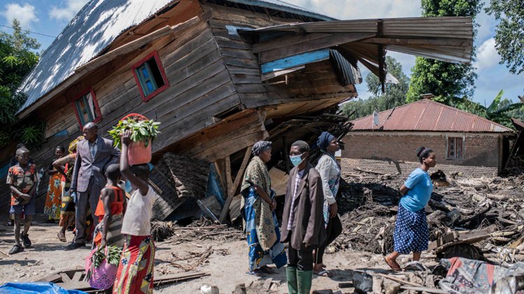 کانگو میں بارشوں ،سیلاب اور لینڈ سلائیڈنگ کے نتیجے میں کم از کم 400 افراد ہلاک