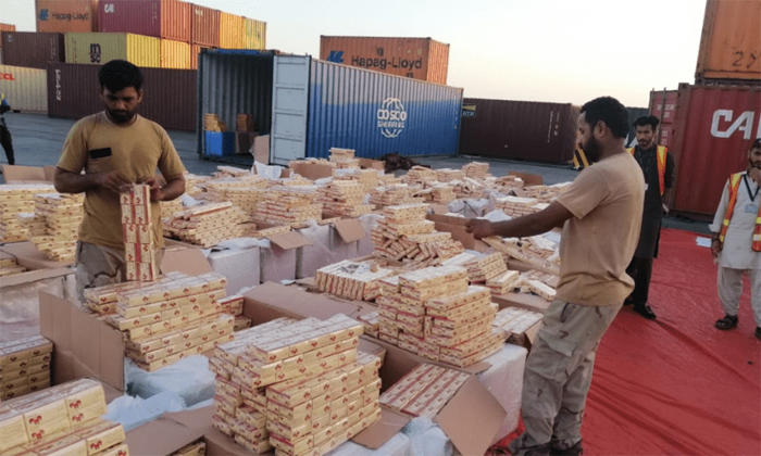 کنٹینرسے ایک کروڑ سے زائد نشہ آورگولیاں برآمد
