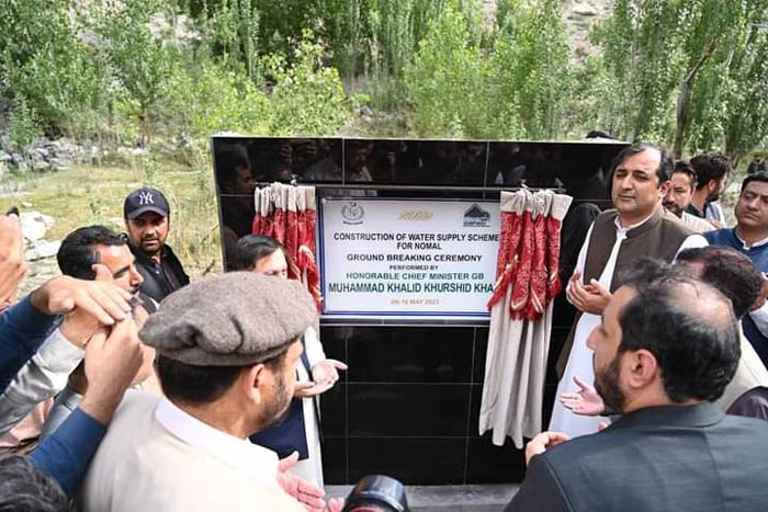 وزیر اعلیٰ گلگت بلتستان نے نومل و فیض آباد کیلئے گریٹر واٹر سپلائی سکیم کا افتتاح کردیا