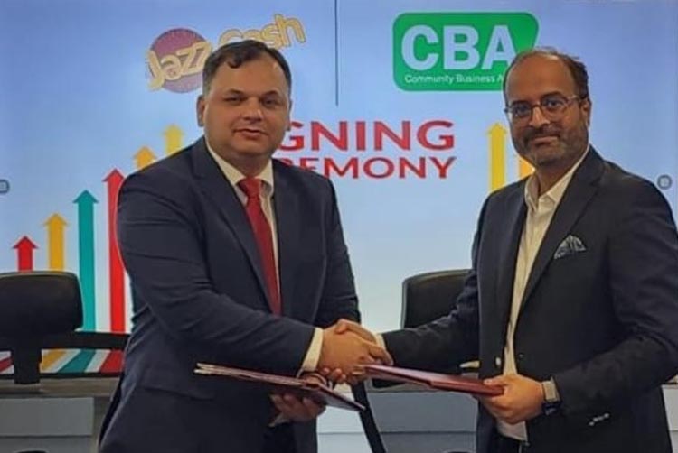 ملک میں ڈیجیٹل فنانشل سروسز کے فروغ  کے لیے جیز کیش اور سی بی اے کے مابین معاہدہ