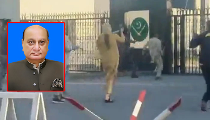 جی ایچ کیو گیٹ پر حملہ، راجہ بشارت سمیت درجنوں کارکن نامزد