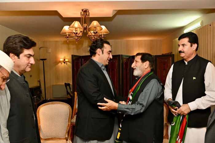 پیپلزپارٹی میں شمولیت اختیار کرنے والے عثمان ترکئی کی بلاول بھٹو سے ملاقات