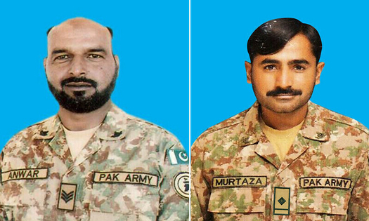 دہشتگردوں سے فائرنگ تبادلہ، دو جوان شہید