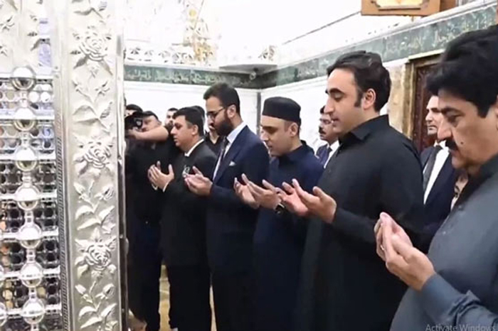 بلاول بھٹو زرداری کی شیخ عبدالقادر جیلانی کے مزار پر حاضری