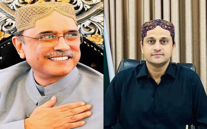 سابق صدر آصف علی زرداری کی نو منتخب میئر مرتضیٰ وہاب کو مبارکباد