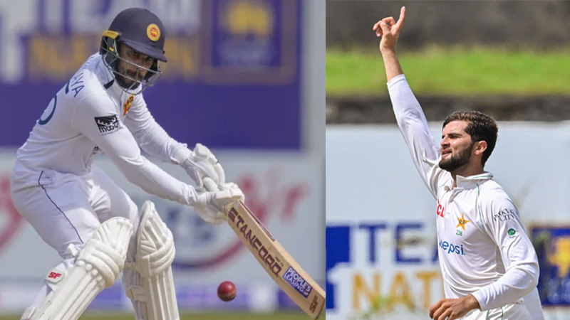 گال ٹیسٹ کا پہلا روز شاہین آفریدی اور دھننجیا ڈی سلوا کے نام