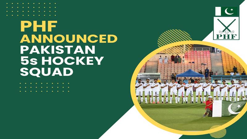 فائیو سائیڈ ہاکی ورلڈ کپ کوالیفائر ایونٹ میں شرکت کے لئے پاکستانی ٹیم کا اعلان