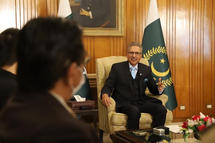 صدر مملکت کا سی پیک کے تحت چین کے ساتھ مضبوط تعاون پر زور