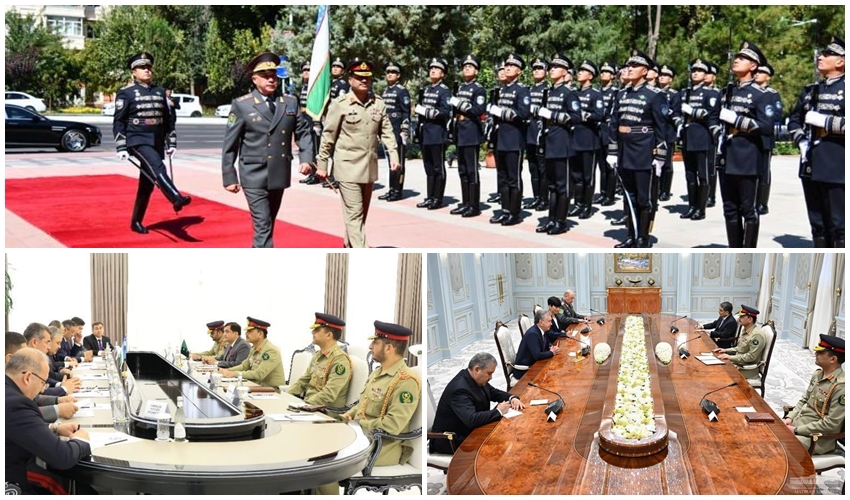 آرمی چیف جنرل عاصم منیر کی دورہ ازبکستان کے دوران اہم ملاقاتیں