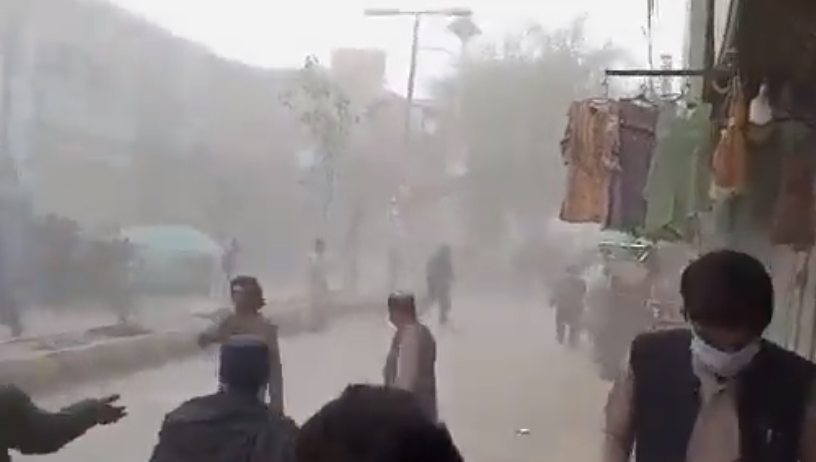 پی ٹی آئی کی ریلی کے قریب دھماکا  ۔  4افراد جاں بحق