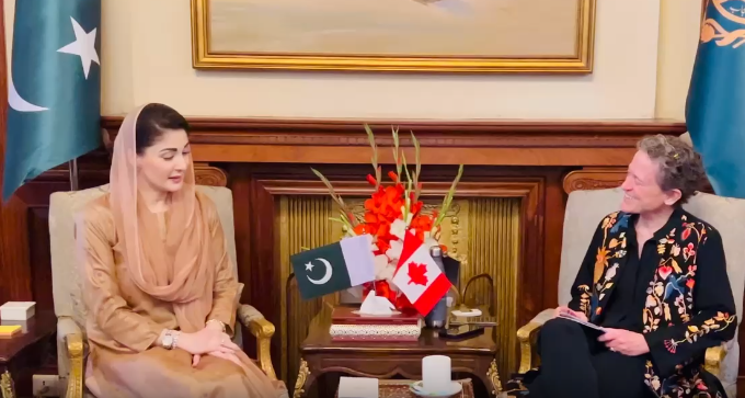 وزیر اعلیٰ پنجاب مریم نواز کی کینیڈین ہائی کمشنر سے ملاقات، معاشی معاملات پر تبادلہ خیال