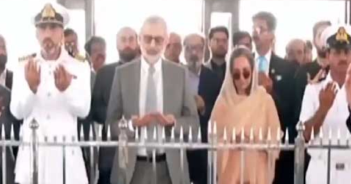 چیف جسٹس فائز عیسیٰ قاضی کی اہلیہ کے ہمراہ مزار قائد پر حاضری