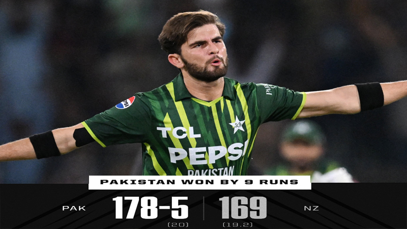 نیوزی لینڈ کو 5ویں ٹی ٹوئنٹی میں شکست، پاکستان نے سیریز 2-2 سے برابر کردی