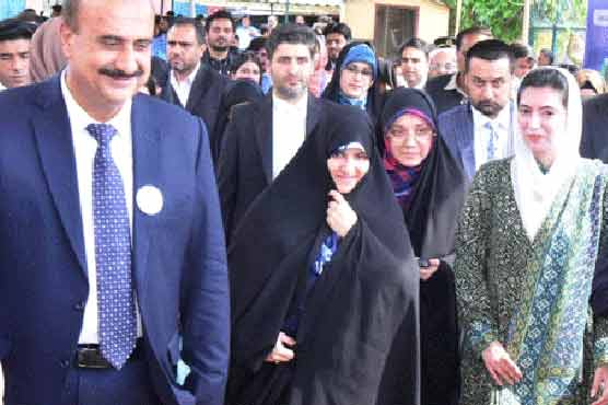 ایرانی صدر کی اہلیہ کا  پاکستان سویٹ ہوم سینٹر کا دورہ