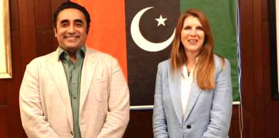 بلاول بھٹو سے برطانوی ہائی کمشنر جین میریٹ کی ملاقات