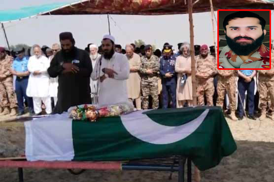 شہید میجر بابر خان نیازی آبائی علاقے میں مکمل فوجی اعزاز کے ساتھ سپرد خاک