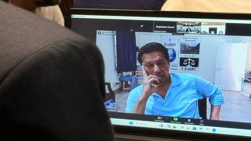 نیب ترامیم کیس، عمران خان ویڈیو لنک ک ذریعے پیش، تصویر وائرل ہونے کی تحقیقات شروع