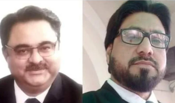 پولیس اہلکار نے فائرنگ کرکے 2 وکلا کو قتل کردیا۔