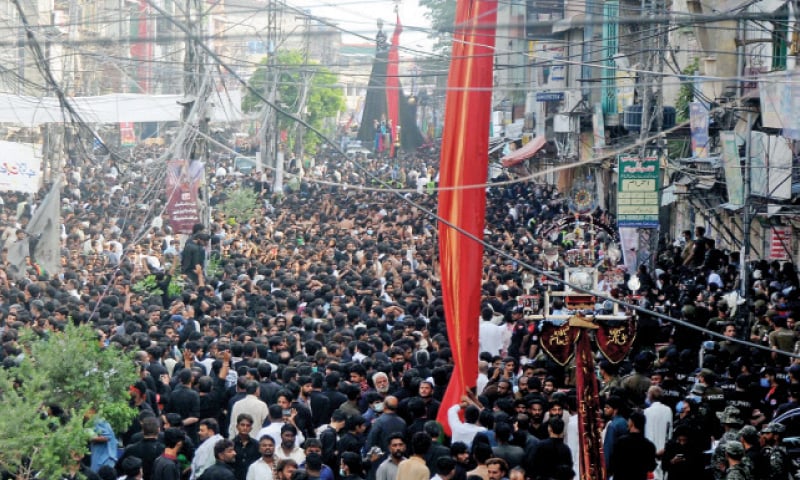 ملک بھر میں یوم عاشور کےجلوس آج نکالے جا رہے