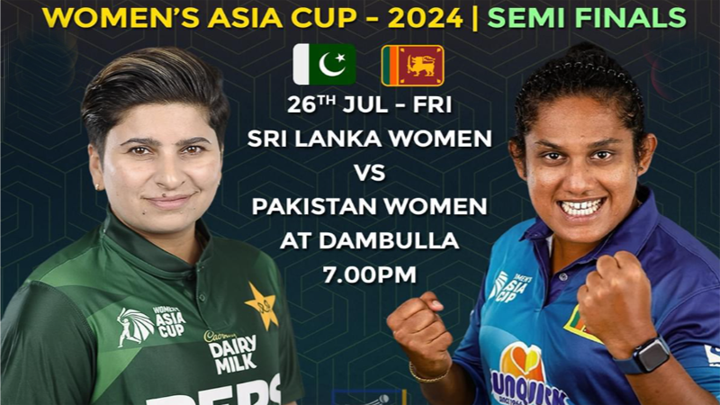 ویمنز ایشیا کپ 2024ء، پاکستان اور سری لنکا کے درمیان سیمی فائنل ٹکرائو کل ہوگا