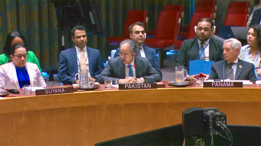 اقوام متحدہ میں پاکستان کا غزہ میں مستقل اور غیر مشروط جنگ بندی کا مطالبہ