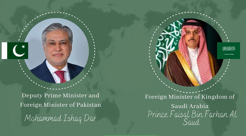 پاکستان اور سعودی عرب کادوطرفہ تعاون مزید مضبوط کرنے کے عزم کا اعادہ