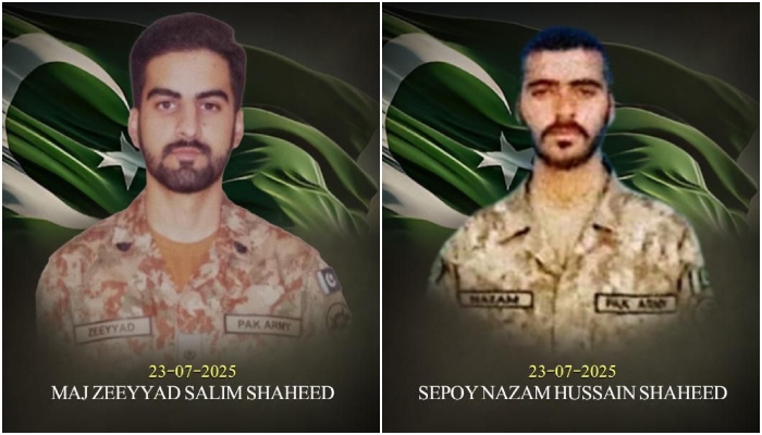 مستونگ میں سکیورٹی فورسز کا آپریشن، 3 دہشتگرد ہلاک، میجر زیاد سلیم اور سپاہی ناظم حسین وطن پر قربان