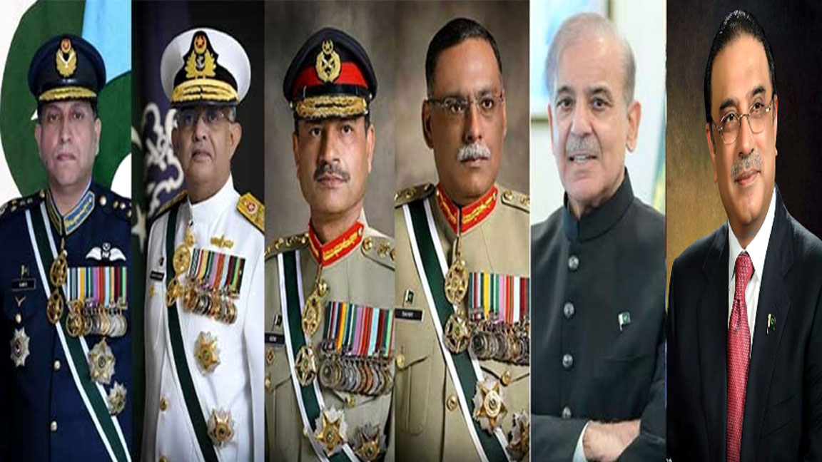 صدر، وزیر اعظم اور مسلح افواج نے کشمیریوں کے حق خودارادیت کے لیے حمایت کا اعادہ کیا