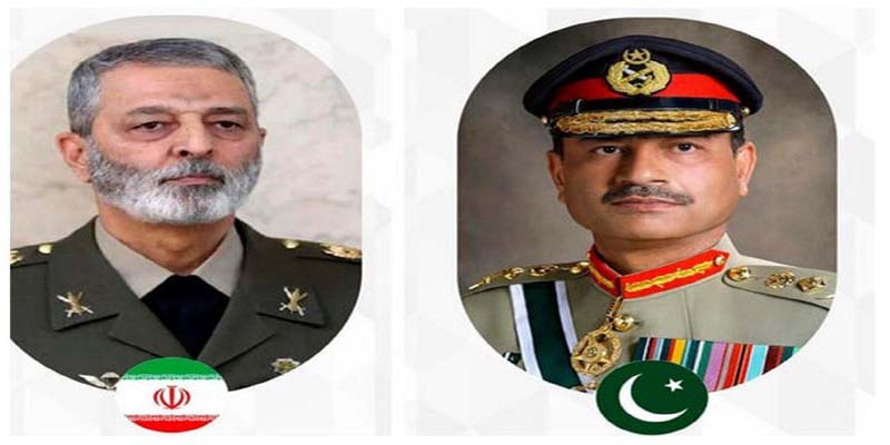 فیلڈ مارشل سید عاصم اور ایرانی میجر جنرل عبدالرحیم موسوی کا دہشتگردی کے خاتمے کے عزم کا اظہار