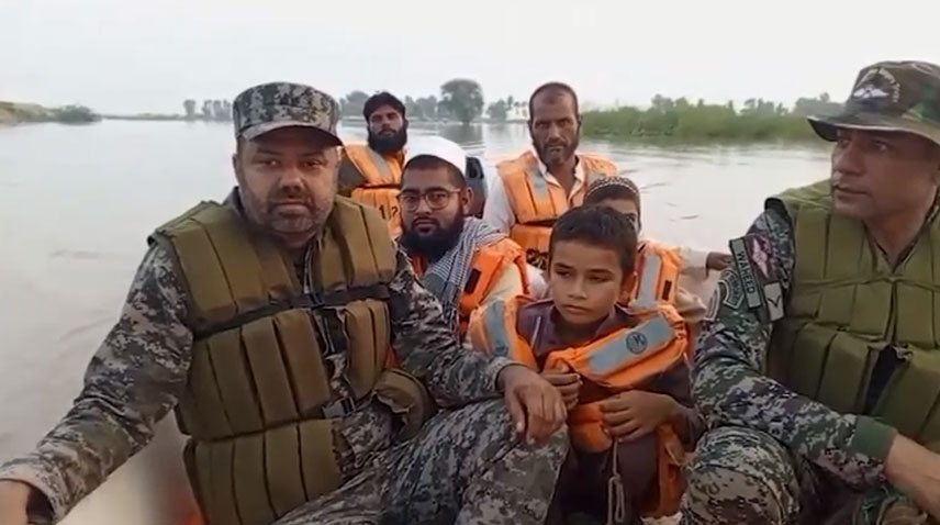 پنجاب رینجرزکاسیلاب سے متاثرہ سلیمانکی میں ریسکیوآپریشن جاری