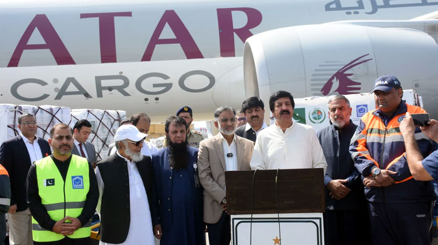 این ڈی ایم اے کی فلسطینی عوام کے لیے 23ویں امدادی کھیپ روانہ