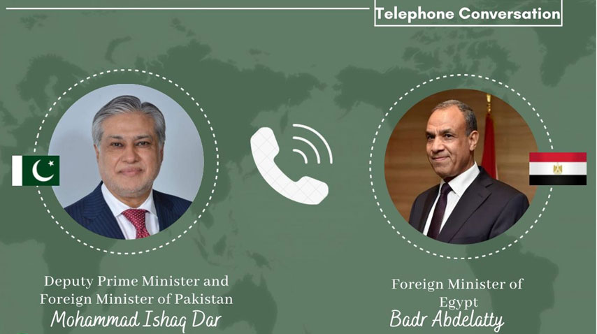 وزیر خارجہ اسحاق ڈار سے مصری ہم منصب کا رابطہ، قطر پر اسرائیلی حملے کی شدید مذمت