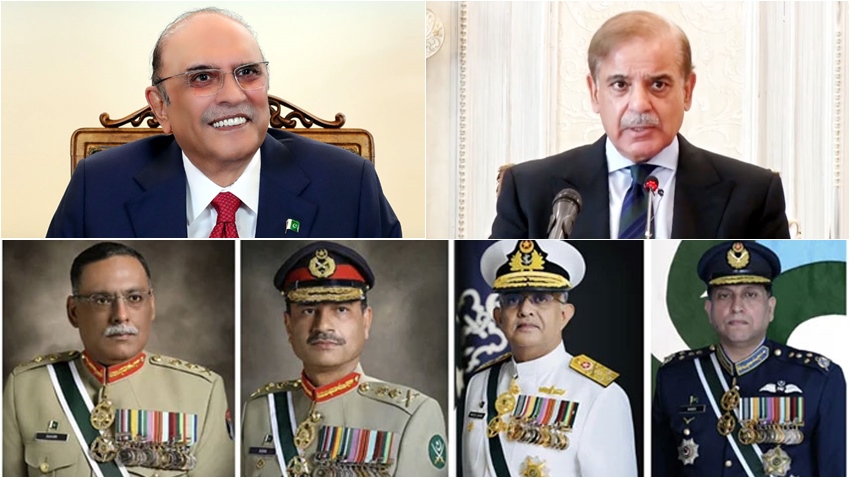 صدر، وزیراعظم، سروسز چیفس کی مسلح افواج کی بہادری  کے معترف