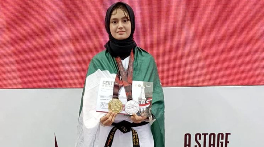 ایشیا ایاز نے انڈونیشیا تائیکوانڈو چیمپئن شپ میں سونا اور چاندی کے تمغے جیت لیے