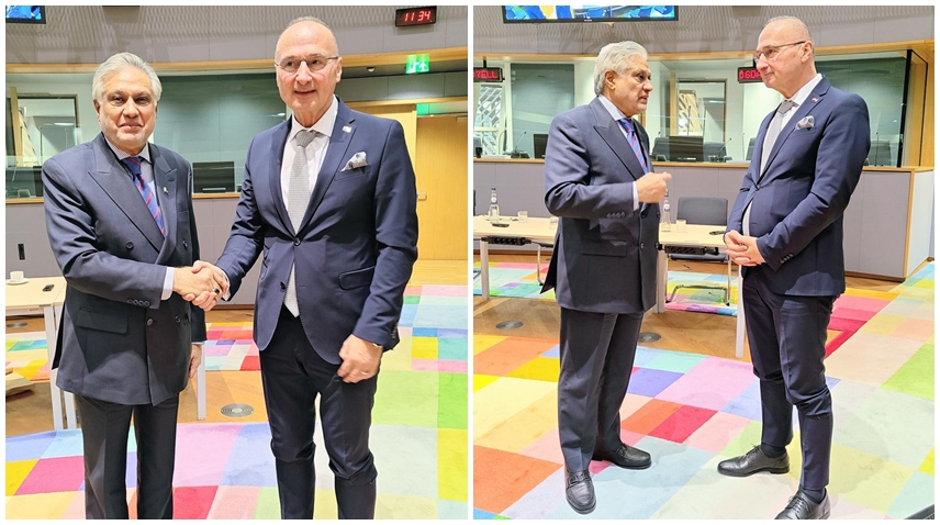 نائب وزیراعظم اسحاق ڈار اور کروشیا کے وزیر خارجہ کا عالمی حالات پر تبادلہ خیال