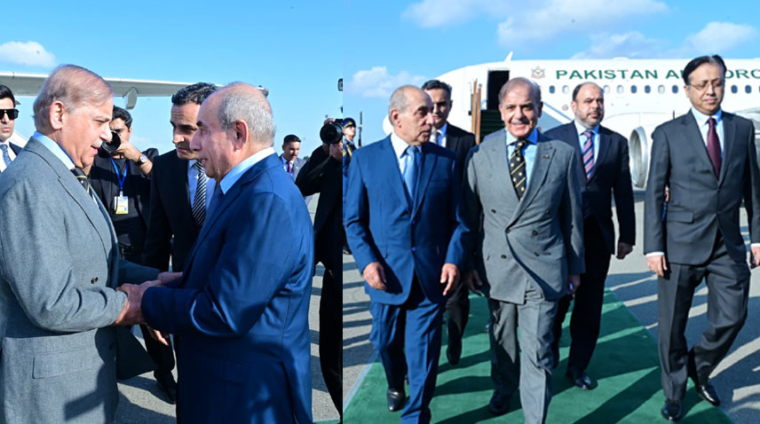 وزیراعظم محمد شہباز شریف آذربائیجان کی وکٹری ڈے تقریبات میں شرکت کے لیے باکو پہنچ گئے