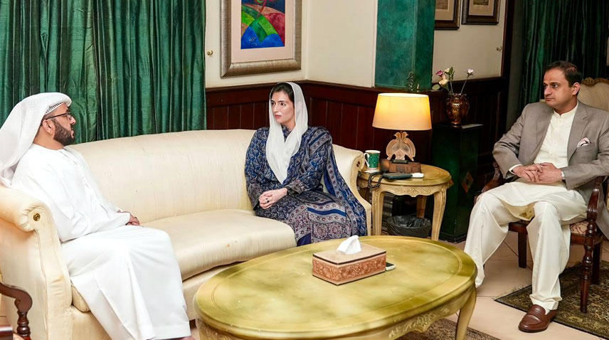 متحدہ عرب امارات کے قونصل کی خاتون اول آصفہ بھٹو زرداری سے ملاقات