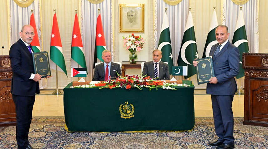 پاکستان،اردن کے ثقافت، میڈیا، تعلیم کے شعبوں میں4 مفاہمتی یادداشتوں پر دستخط