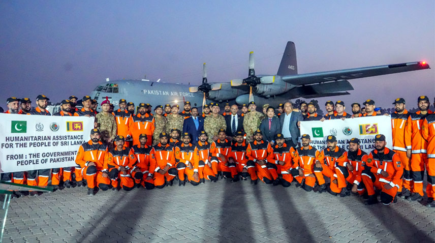 پاکستان کی جانب سے سیلاب زدہ سری لنکا کے لیے خصوصی امدادی ٹیم روانہ