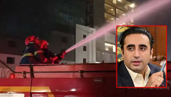 بلاول بھٹو زرداری  کی وزیراعلیٰ سندھ اور میئر کراچی کو  آگ بجھانے کیلئے تمام وسائل استعمال کرنے کی ہدایات