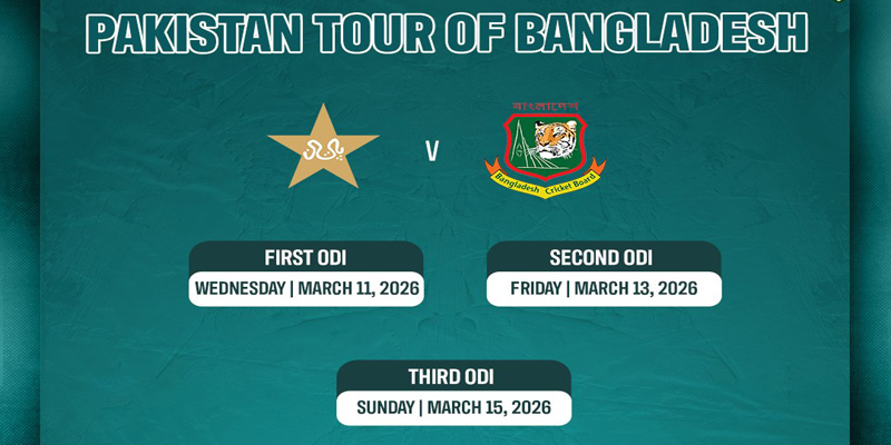 قومی کرکٹ ٹیم کے دورہ بنگلہ دیش کا شیڈول جاری