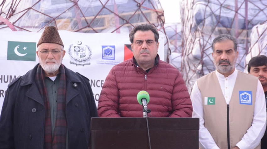 این ڈی ایم اے کی فلسطینی عوام کے لیے امداد کی ایک اور کھیپ روانہ