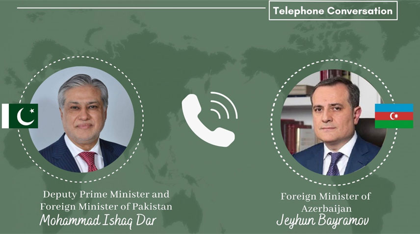 نائب وزیراعظم اور آذربائیجان کے وزیر خارجہ کا علاقائی و بین الاقوامی پیش رفت پر تبادلہ خیال