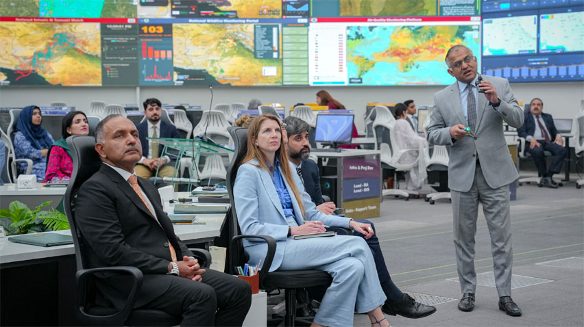 برطانوی ہائی کمشنر جین میریٹ کا نیشنل ڈیزاسٹر مینجمنٹ اتھارٹی کا دورہ