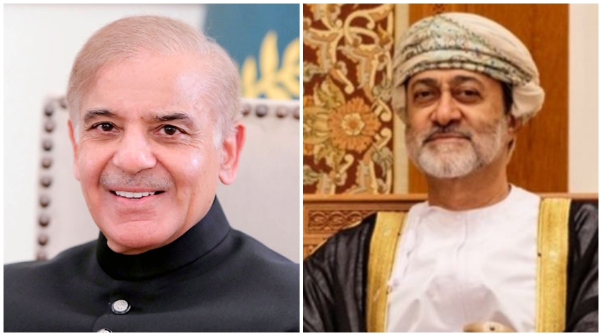 وزیراعظم محمد شہباز شریف اور سلطانِ عمان ہیثم بن طارق کے درمیان خطے کی بدلتی ہوئی صورتحال پر تبادلہ خیال